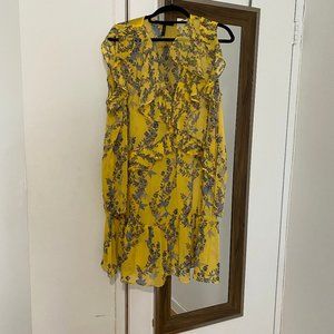 Bcbg Maxazria Yellow Floral Dress